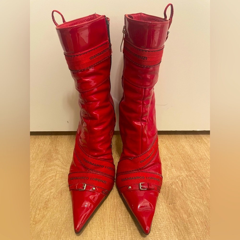 Gianmarco Lorenzi Red Women's Boots